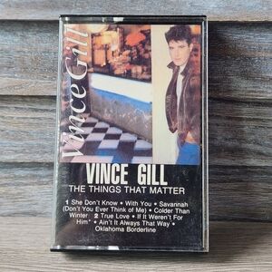 🖤 Vince Gill The Things That Matter Cassette Tape Music Country